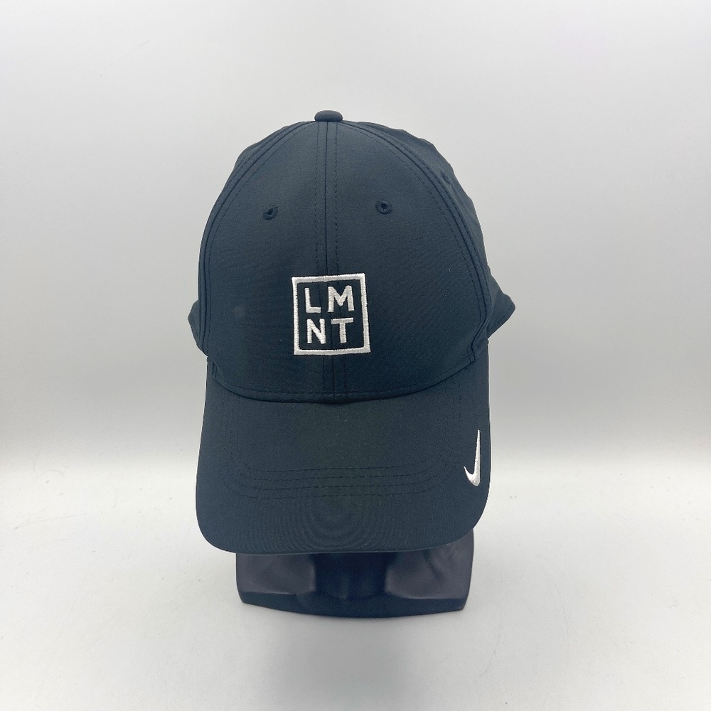 Nike Black Baseball Cap with White Embroidered Logo LMNT